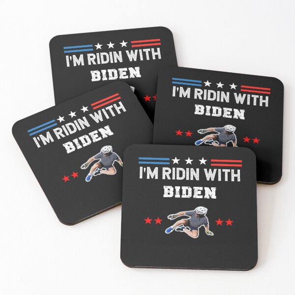 Item preview, I'm Ridin With Biden Funny Biden Falls off Bike designed and sold by RahmaniArt.