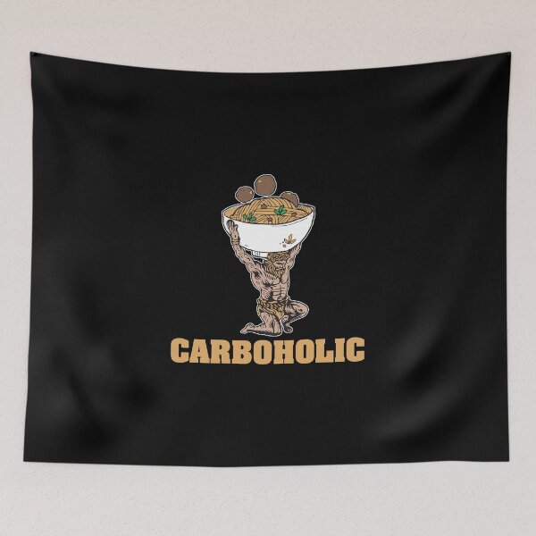Item preview, Carboholic Funny Carbohydrate Loading Noodles designed and sold by StrongShirts.