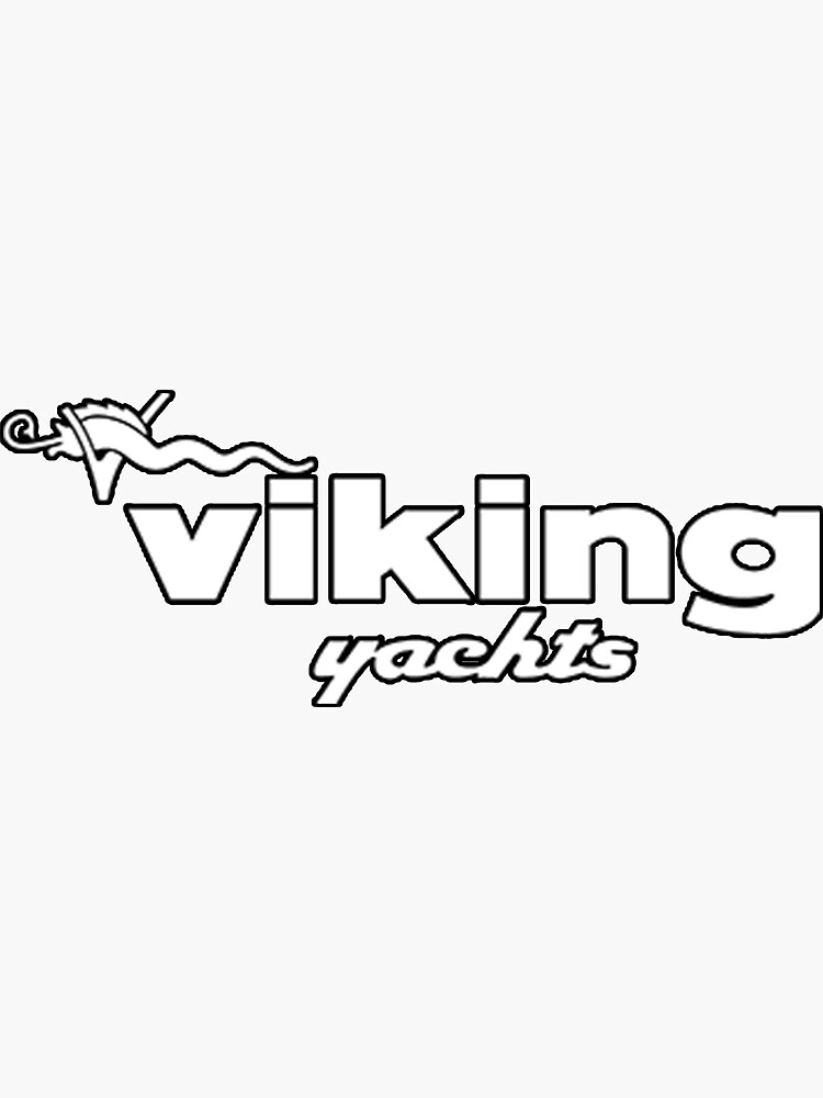 "Viking Yachts" Sticker for Sale by harrietanantha Redbubble