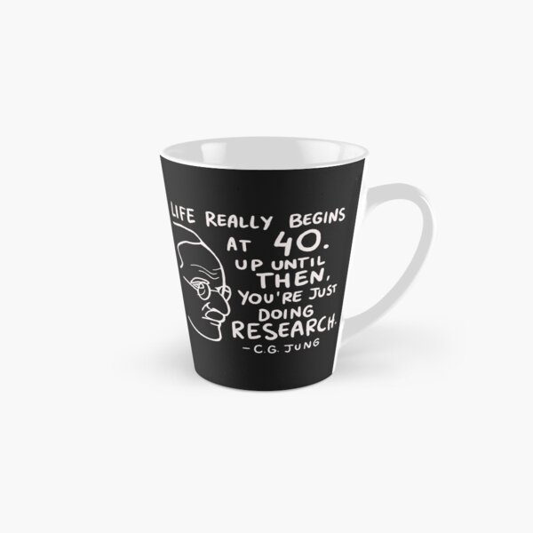 Item preview, Carl Gustav Jung Quote - Life really does begin at forty designed and sold by isstgeschichte.