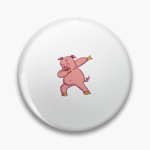 Item preview, dabbing-pig-character-t-shirt-design. designed and sold by JAMALSTORE92.