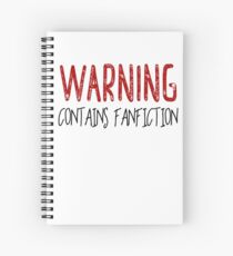 Cuaderno de espiral Advertencia contiene Fanfiction