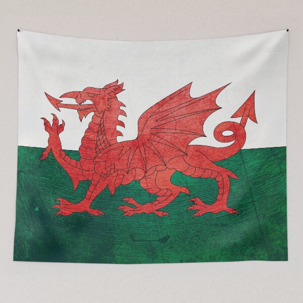 Item preview, Old Classic welsh Flag Wales designed and sold by EpicMaps.