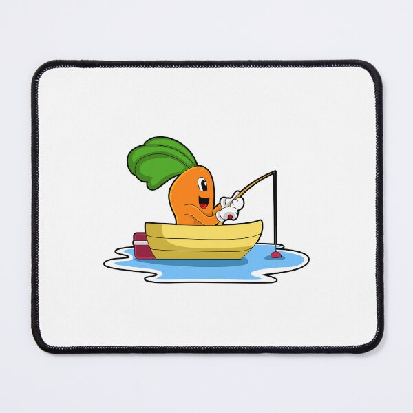 Item preview, Carrot in Boat at Fishing with Fishing rod designed and sold by Snabdesign84.
