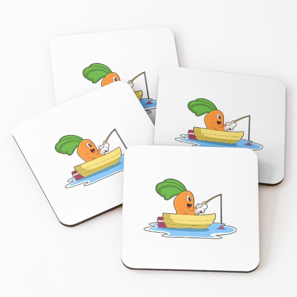 Item preview, Carrot in Boat at Fishing with Fishing rod designed and sold by Snabdesign84.