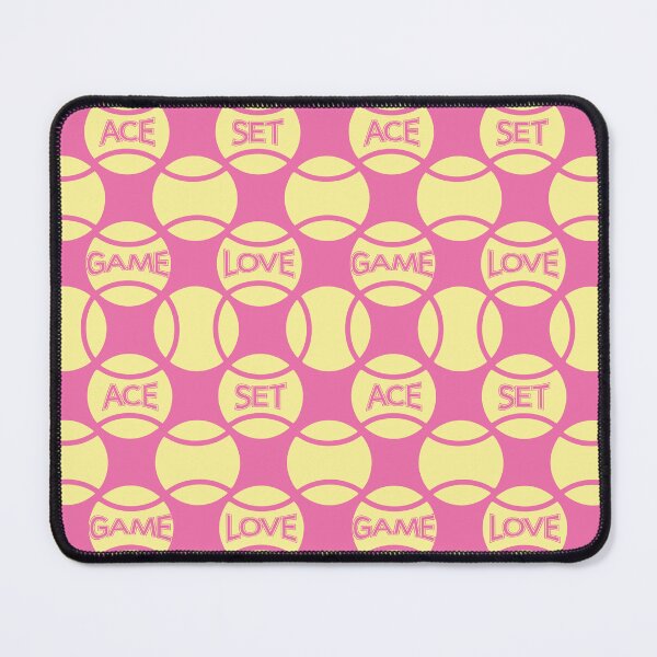 Item preview, New Pastel yellow tennis balls pattern (pink) designed and sold by EvieWoj.
