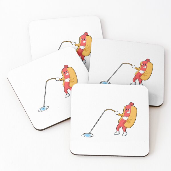 Item preview, Hotdog at Fishing with Fishing rod designed and sold by Snabdesign84.