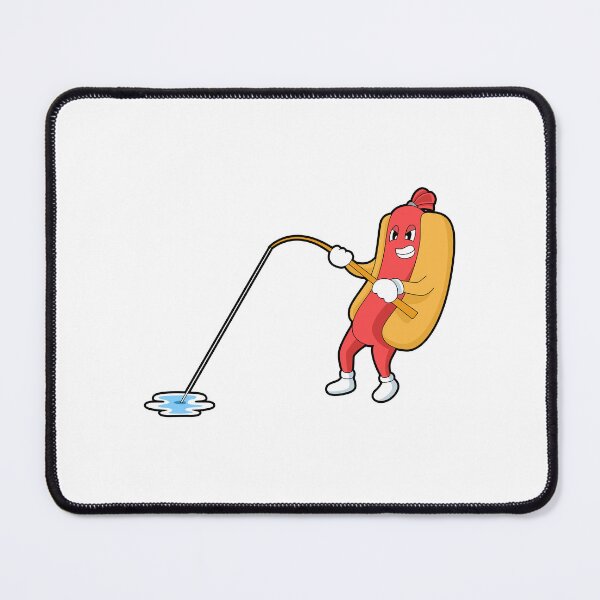Item preview, Hot dog Angler Fishing rod Fishing designed and sold by Snabdesign84.