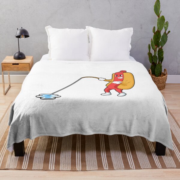 Item preview, Hotdog at Fishing with Fishing rod designed and sold by Snabdesign84.