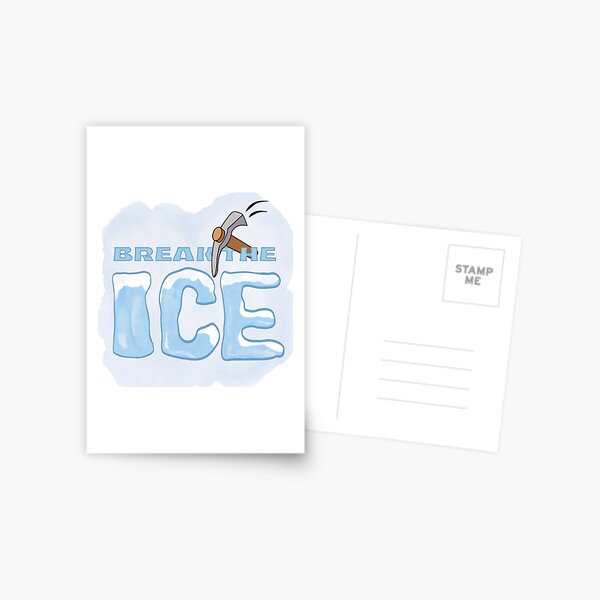 Break the ice Sticker for Sale by Dorina Boneva