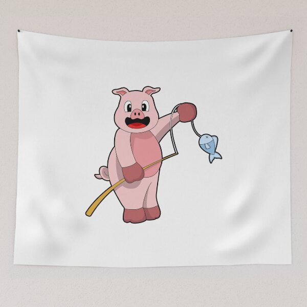 Item preview, Pig Angler Fish Fishing designed and sold by Snabdesign84.