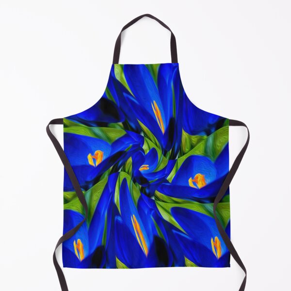 Item preview, Blue Saffron Crocus Pattern designed and sold by Patternflower.
