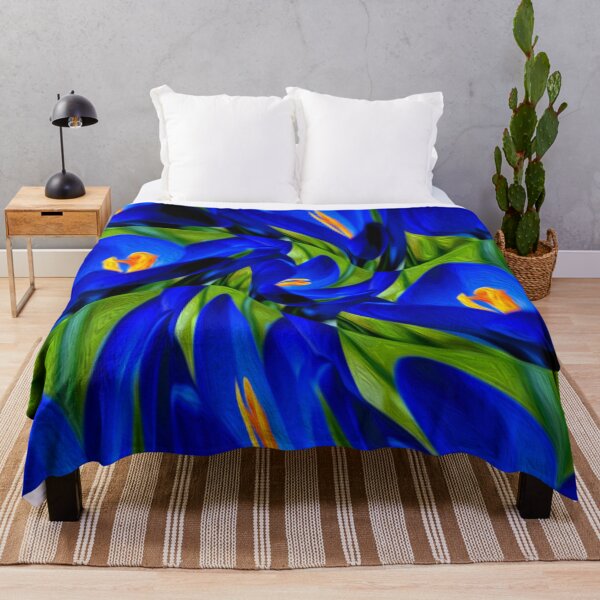 Item preview, Blue Saffron Crocus Pattern designed and sold by Patternflower.