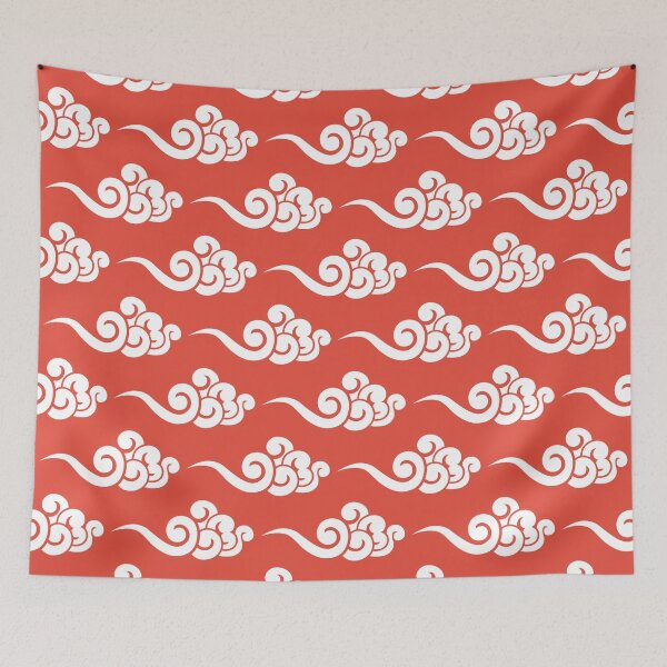 Item preview, Chinese Clouds Pattern on Red Background designed and sold by Ayoub14.