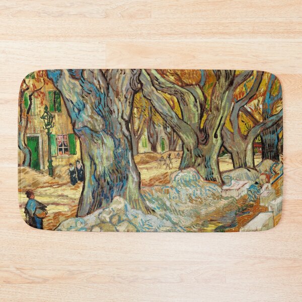 Item preview, The Large Plane Trees (Road Menders at Saint-Rémy) (1889) by Vincent Van Gogh designed and sold by amrmab.