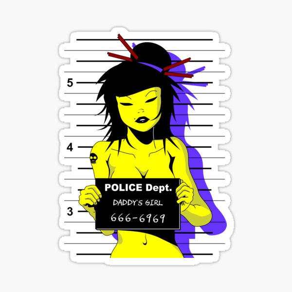 Daddy's Girl Mugshot Sticker