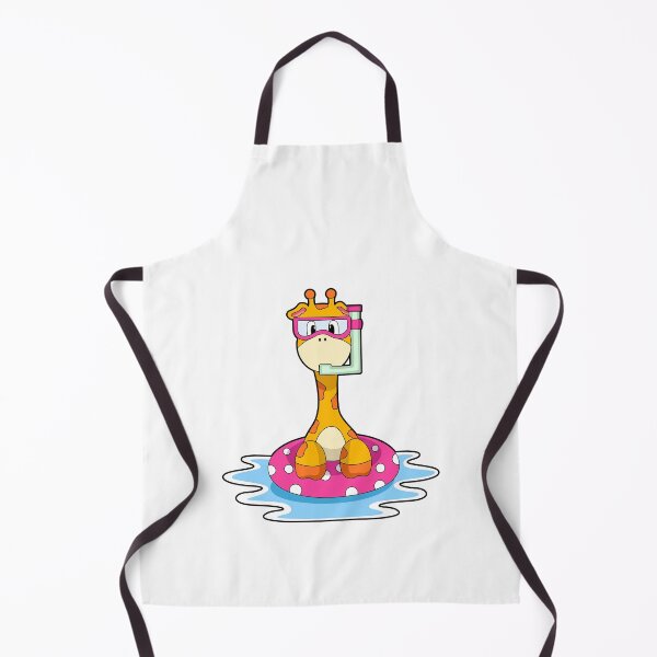 Artikelvorschau, Giraffe beim Schwimmen mit Schnorchel entworfen und verkauft von Snabdesign84.