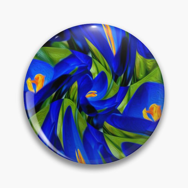Item preview, Blue Saffron Crocus Pattern designed and sold by Patternflower.