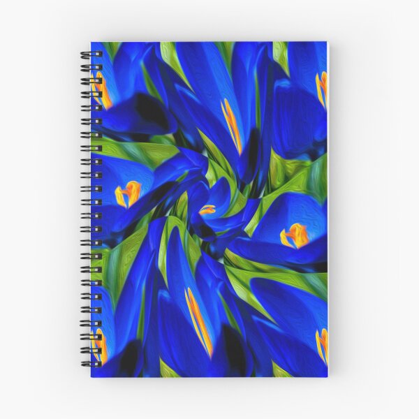 Item preview, Blue Saffron Crocus Pattern designed and sold by Patternflower.