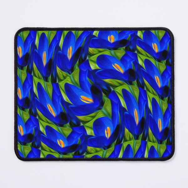 Item preview, Blue Saffron Crocus Pattern designed and sold by Patternflower.