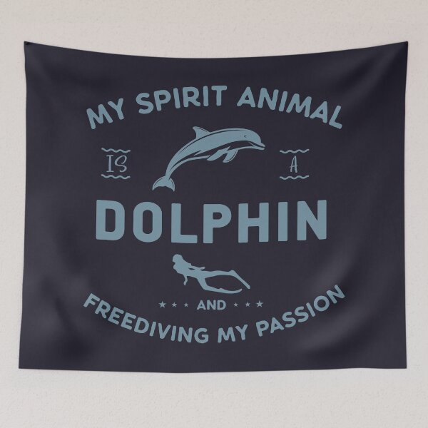 Item preview, My Spirit Animal Is A Dolphin And Freediving My Passion designed and sold by cotros.