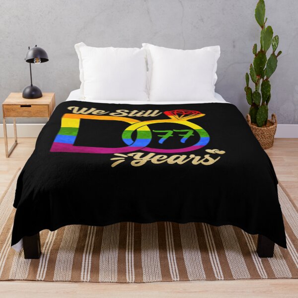 Item preview, WE STILL DO WEDDING ANNIVERSARY LGBTQ PRIDE RAINBOW 77 YEARS designed and sold by sobriowslen.
