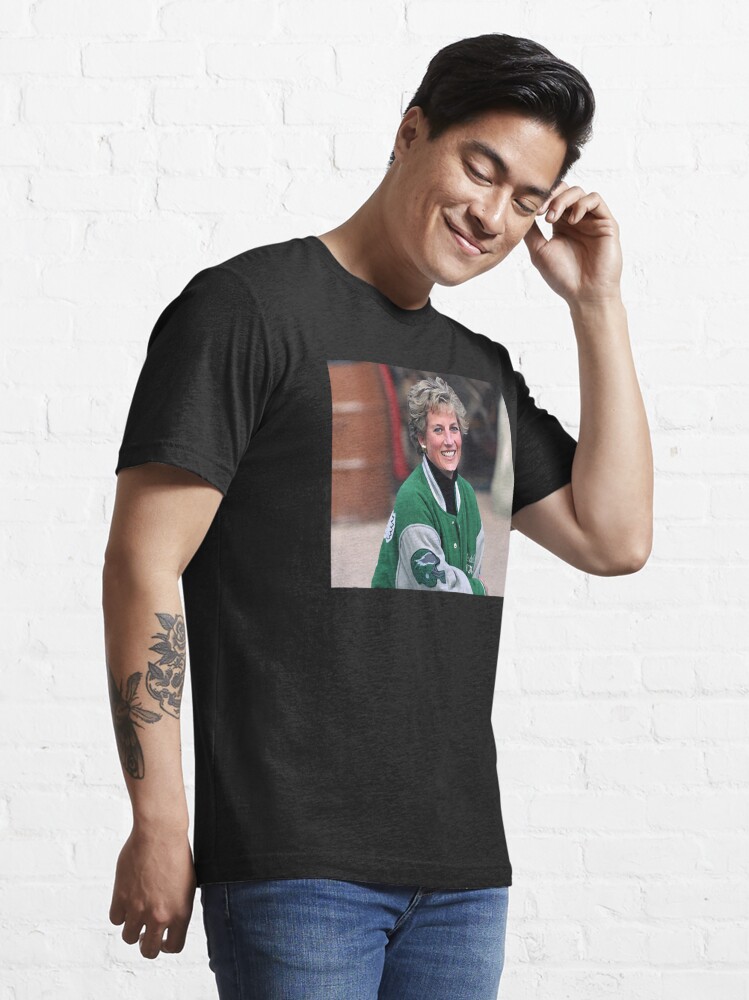 Princess Diana Wearing Philadelphia Eagles Jacket Shirt - High