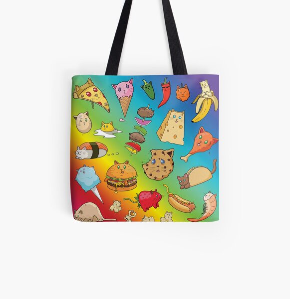 Cat Food All Over Print Tote Bag