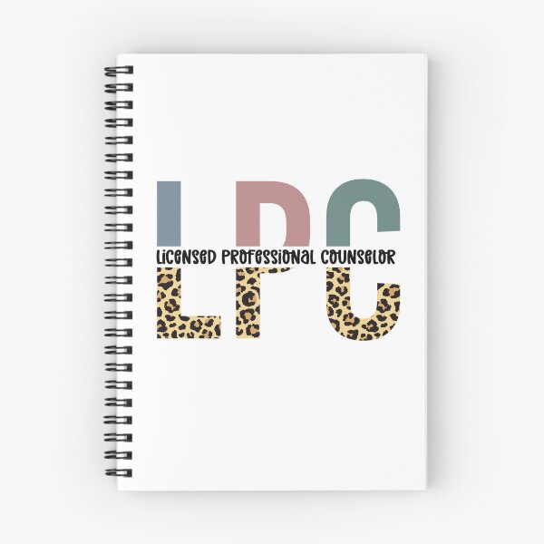 Item preview, LPC Licensed Professional Counselor Cheetah Leopard Print Typography | Licensed Mental health counselor designed and sold by Violet Treasures.