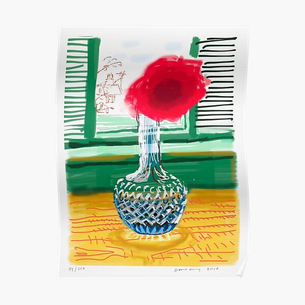 DAVID HOCKNEY R.A. DESSIN IPAD NO. 281, 23 JUILLET 2010 Poster
