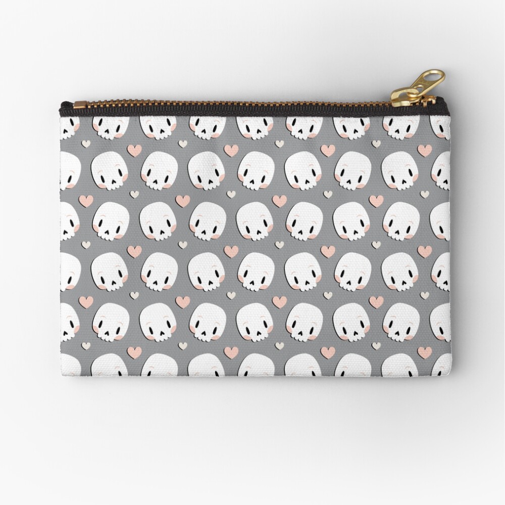 Skulls in love Zipper Pouch