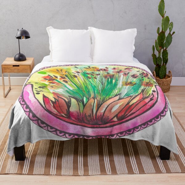 Item preview, Mandala Reeds in watercolor designed and sold by CarlaBedia.