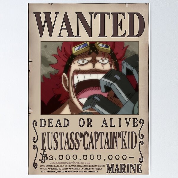 ONE PIECE - Poster «Wanted Shanks» (52x38)