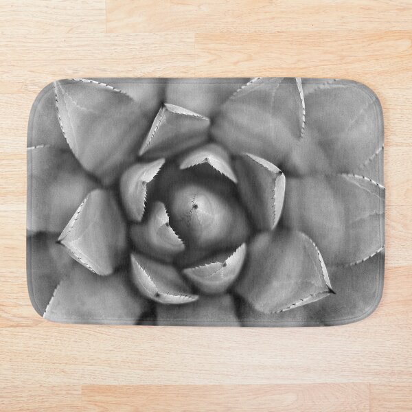 Item preview, Black and White Succulent Cactus Agave Plant Print #2 designed and sold by Tropical Arts.