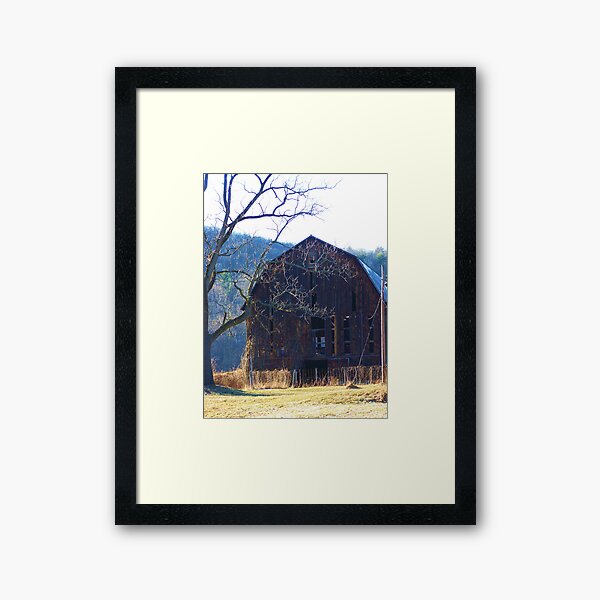 Barn at the Bottom of the Hill Framed Art Print