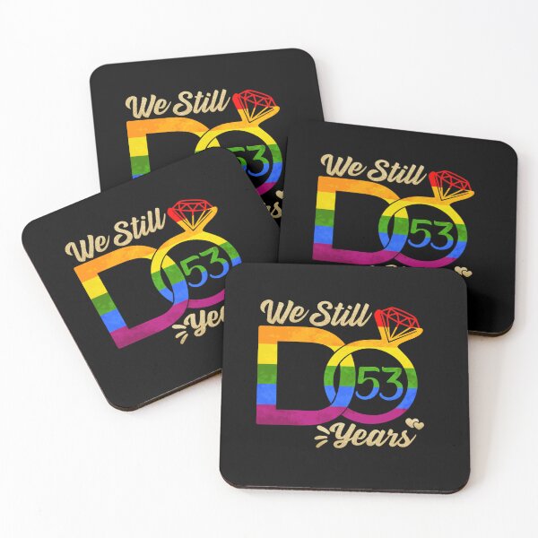 Item preview, WE STILL DO WEDDING ANNIVERSARY LGBTQ PRIDE RAINBOW 53 YEARS designed and sold by sobriowslen.