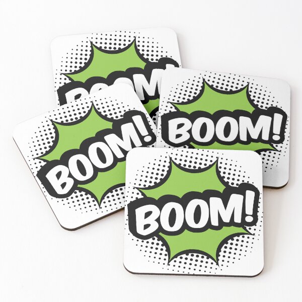 Item preview, Boom Comic Text White designed and sold by RaybenMedia.