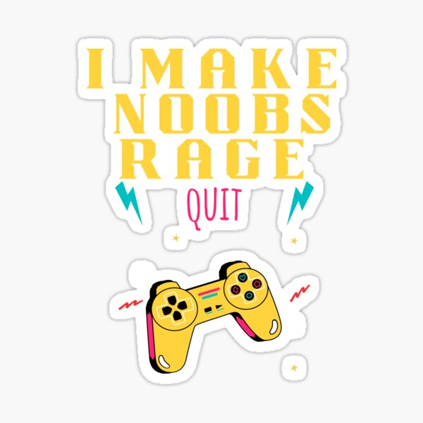 I Make Noobs Rage Quit - Fish With Headphones Sticker for Sale by  bsrishika