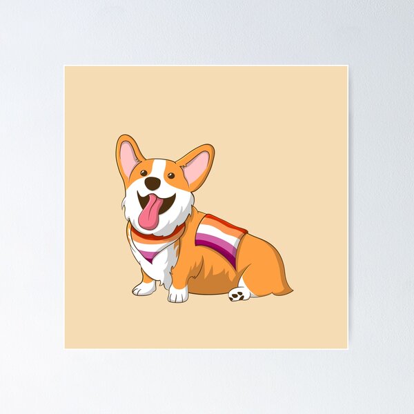 Item preview, Pride Corgi Lesbian designed and sold by NLDStudios.
