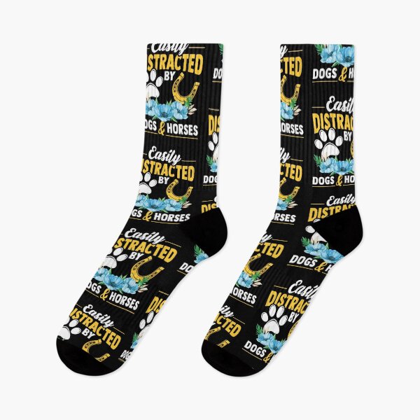 Item preview, Easily Distracted By Dogs And Horses - Dog and Horse Lover designed and sold by SimplyDeals.