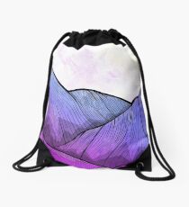 Early Morning Mountains Drawstring Bag