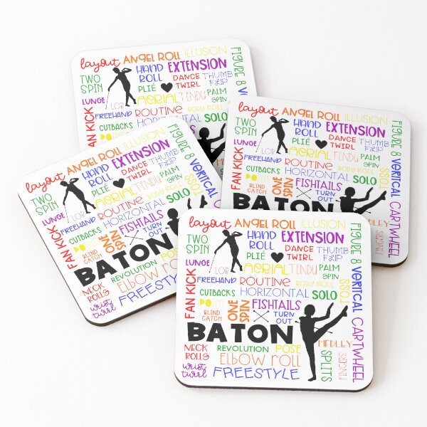 Item preview, Rainbow baton twirler word cloud designed and sold by Peppermintmama.