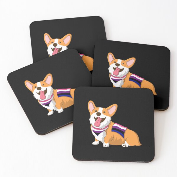 Item preview, Pride Corgi Genderfluid designed and sold by NLDStudios.