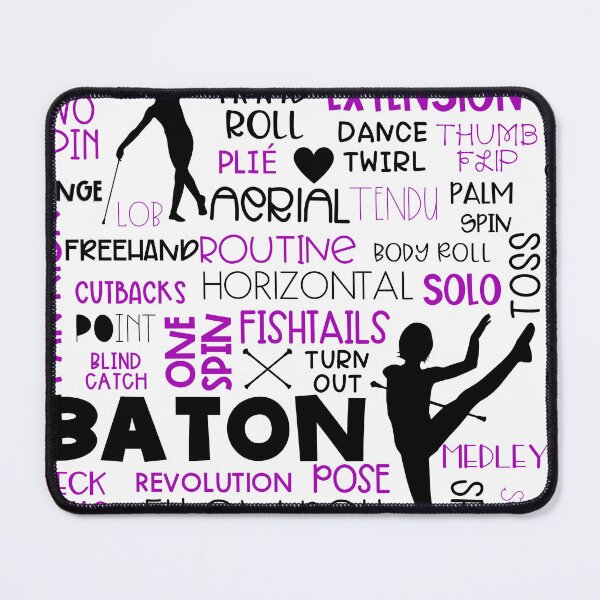 Item preview, Baton twirling word cloud, purple designed and sold by Peppermintmama.