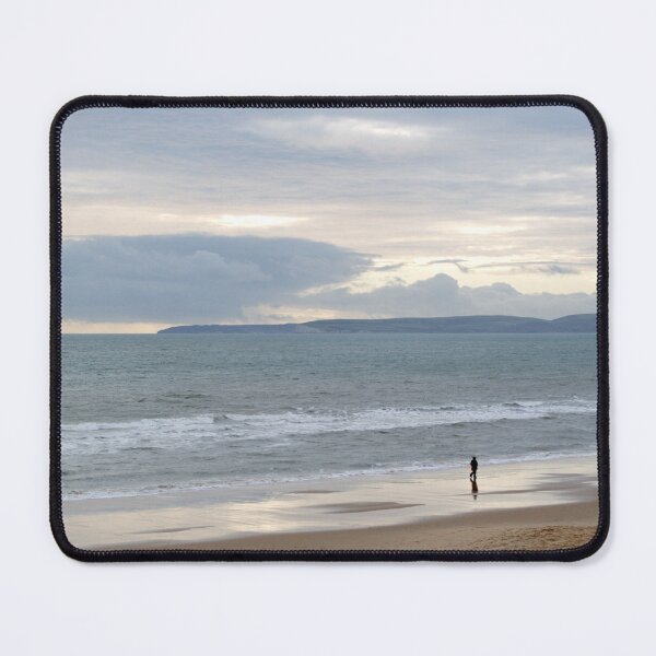 Item preview,  Lone walker on Southbourne Beach in Dorset designed and sold by days-photographic.