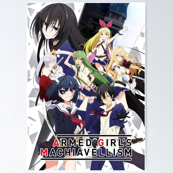 Amazon.com : Busou Shoujo Machiavellianism Armed Girl's Machiavellism  Tsukuyo Inaba Rin Onigawara Satori Tamaba Mary Kikakujou Warabi Hanasaka  Creative Tin Logo Vintage Poster Bar Cafe Office Restaurant Wall Decoration  Home Door Garden