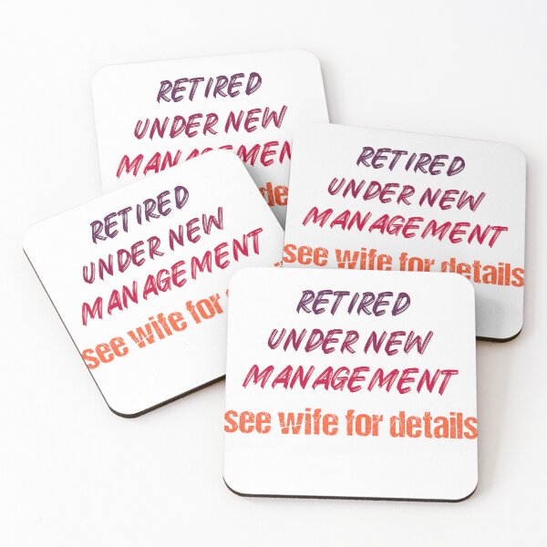 Item preview,  FUNNY retired under new management see wife for details men T-shirt designed and sold by Luxe-Art.