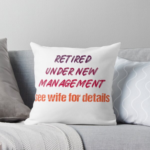 Item preview,  FUNNY retired under new management see wife for details men T-shirt designed and sold by Luxe-Art.