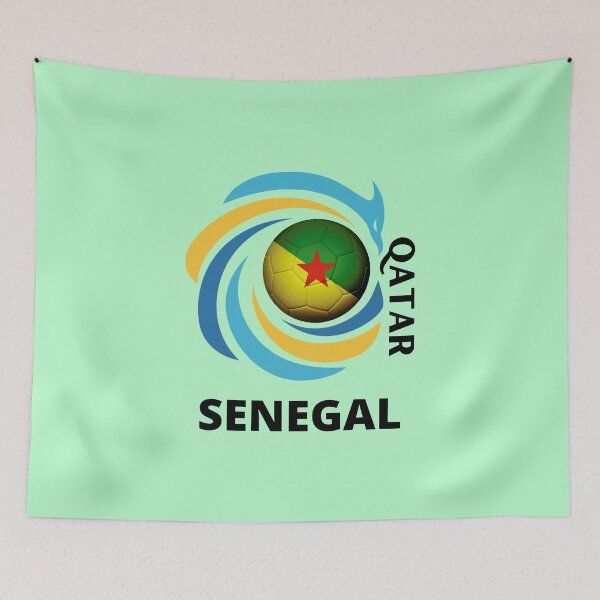 Item preview, Qatar Football soccer team Senegal  designed and sold by DesignsbyMona.