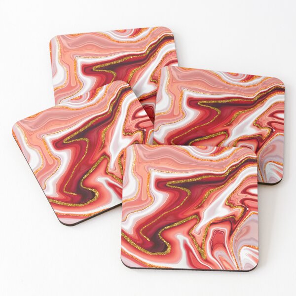 Item preview, Red Marble Texture With Golden Veins 34...High quality designed and sold by aprajoos.